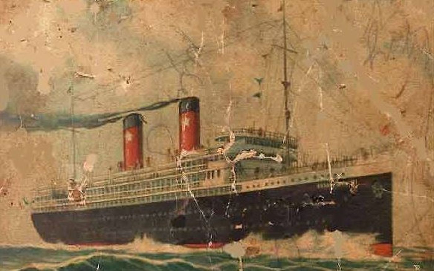 El vapor italino Cesare Battisti fue uno de los transatlánticos que realizó viajes al país para traer inmigrantes.