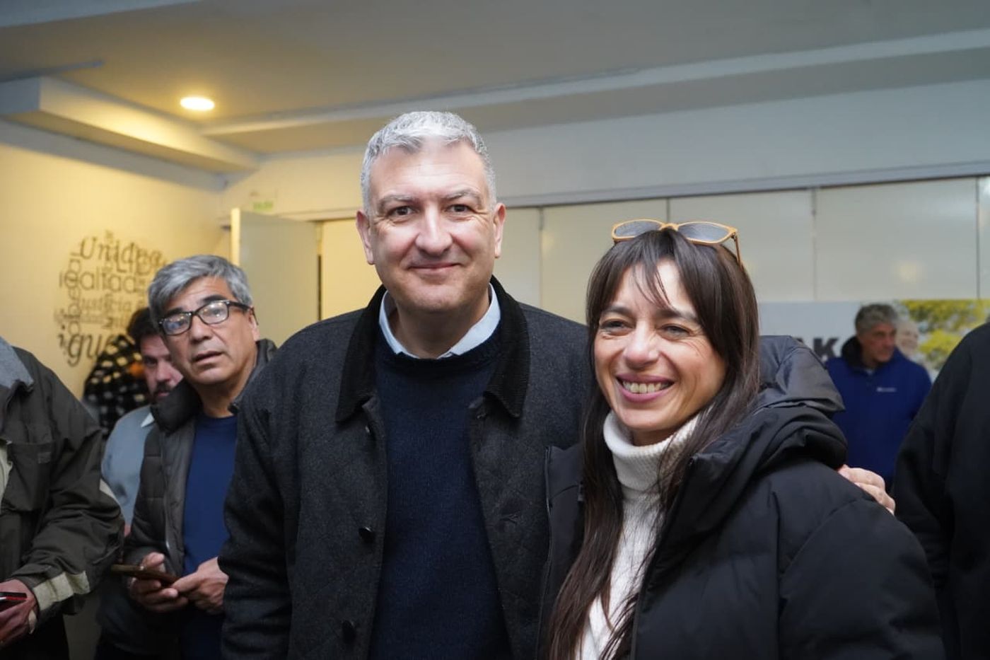 Emilio "Taka" L&oacute;pez Muntaner, Ariel Archanco y Romina Santana, candidatos a consejero escolar, diputado provincial y concejala