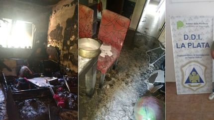 Un policía golpeó a su ex y a su hijo, les prendió fuego la casa y terminó preso