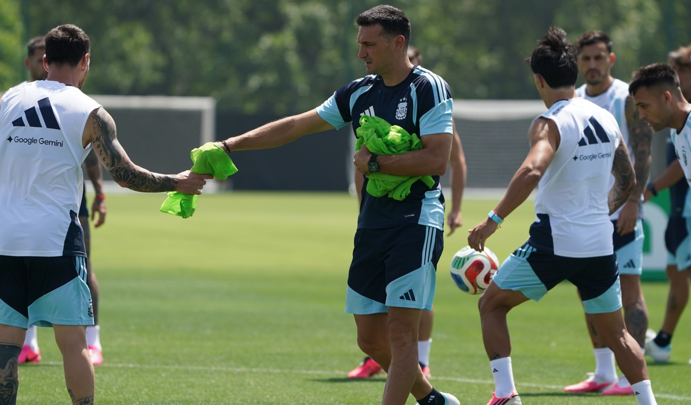 Entrenamiento Selección argentina Scaloni
