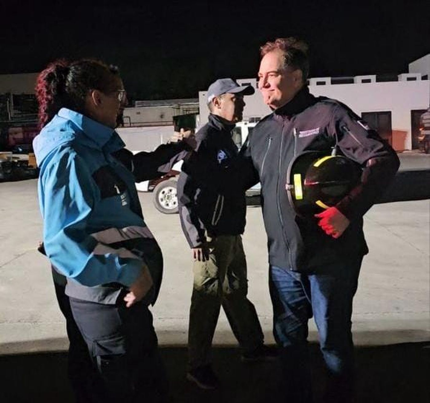 El ministro de Seguridad, Javier Alonso, participó de los trabajos en la zona del siniestro.