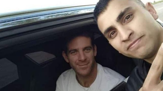 cumplio guardia en la plata, hizo dedo en la ruta y lo levanto juan martin del potro