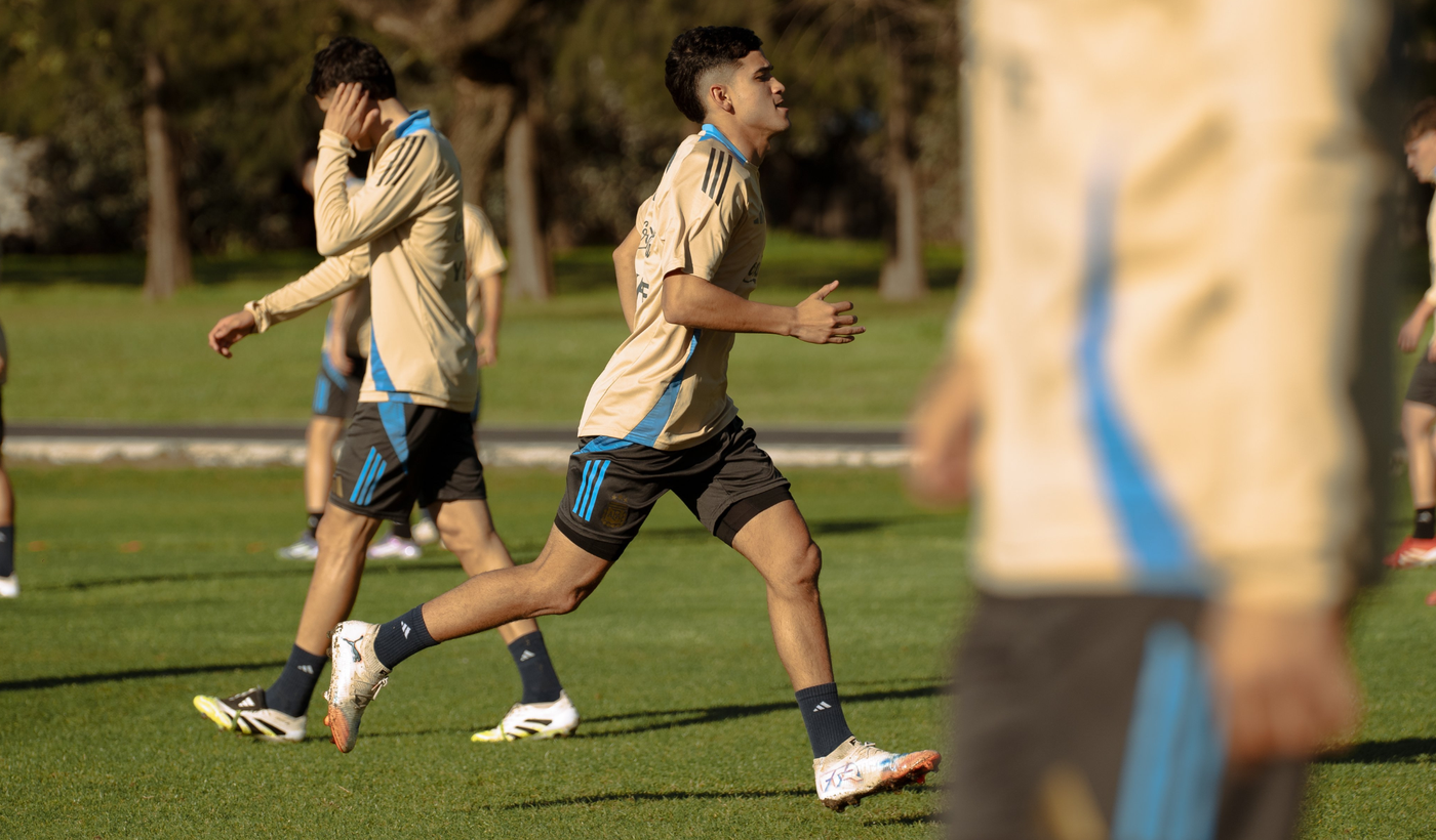 Selección argentina sub20 entrenamiento