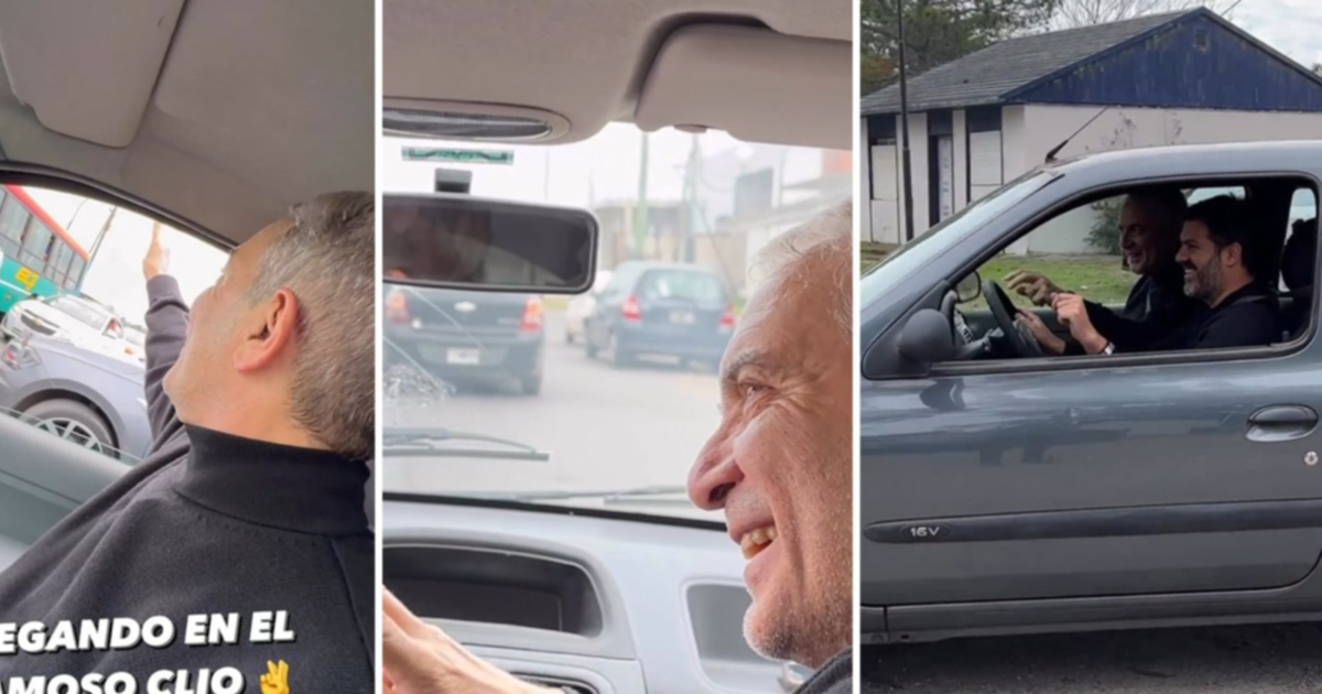 VIDEO Alak usó el famoso Clio de Kicillof para ir al acto de