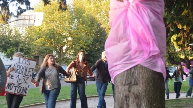 abrazos simbolicos, bocinazos y protesta: tolosa volvio a marchar contra el paso de 1 y 32