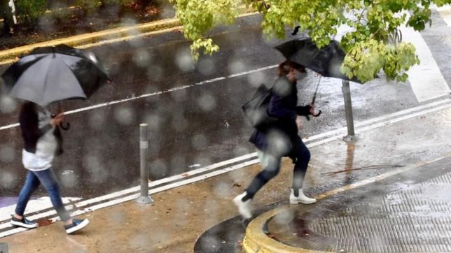viento y lluvia en la plata: ¿cuando llegaria la tormenta a la ciudad?