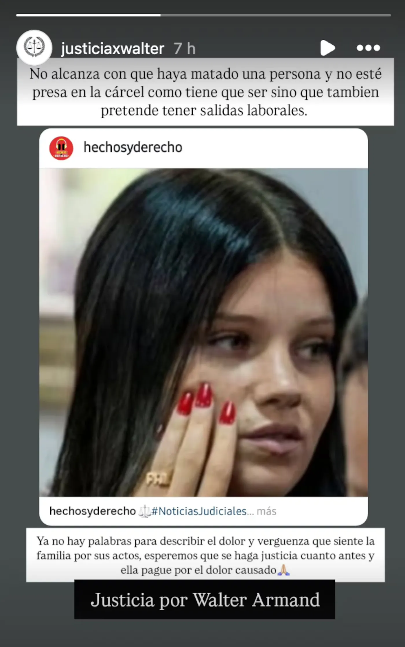 El mensaje de la familia de Walter Armand en repudio el pedido de La Toretto de La Plata El mensaje de la familia de Walter Armand en repudio el pedido de La Toretto de La Plata