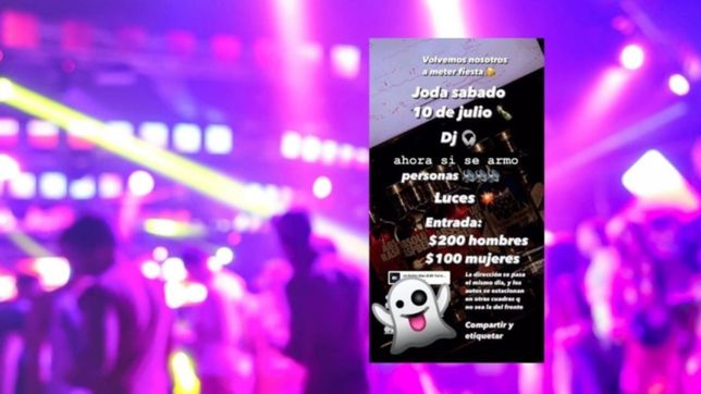 cero bondi, casa de familia: en la plata organizan otra fiesta clandestina por instagram