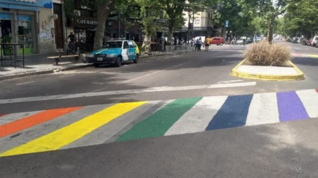 las sendas peatonales de la diversidad llegaron a la plata