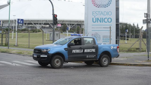 el mapa con los 24 cortes de transito por el recital de los piojos en el estadio unico