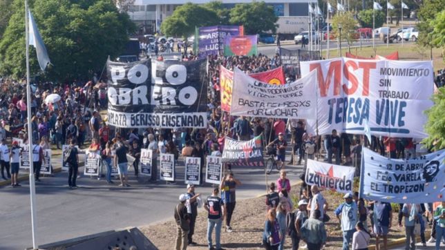 el polo obrero corto el acceso a la autopista y hay serios trastornos para circular