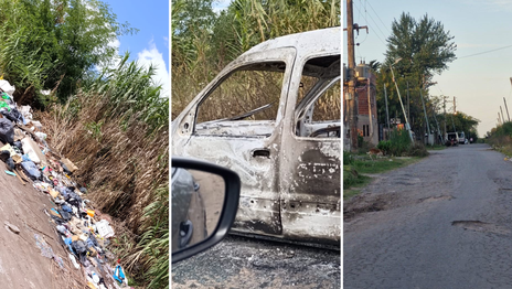 Denuncian basurales y un preocupante estado abandono en las inmediaciones del Aeropuerto de La Plata