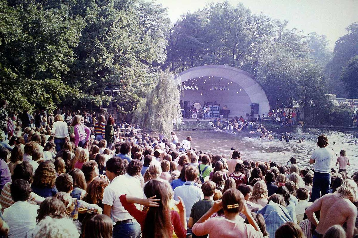 El histórico Garden Party en el Crystal Palace Bowl. 