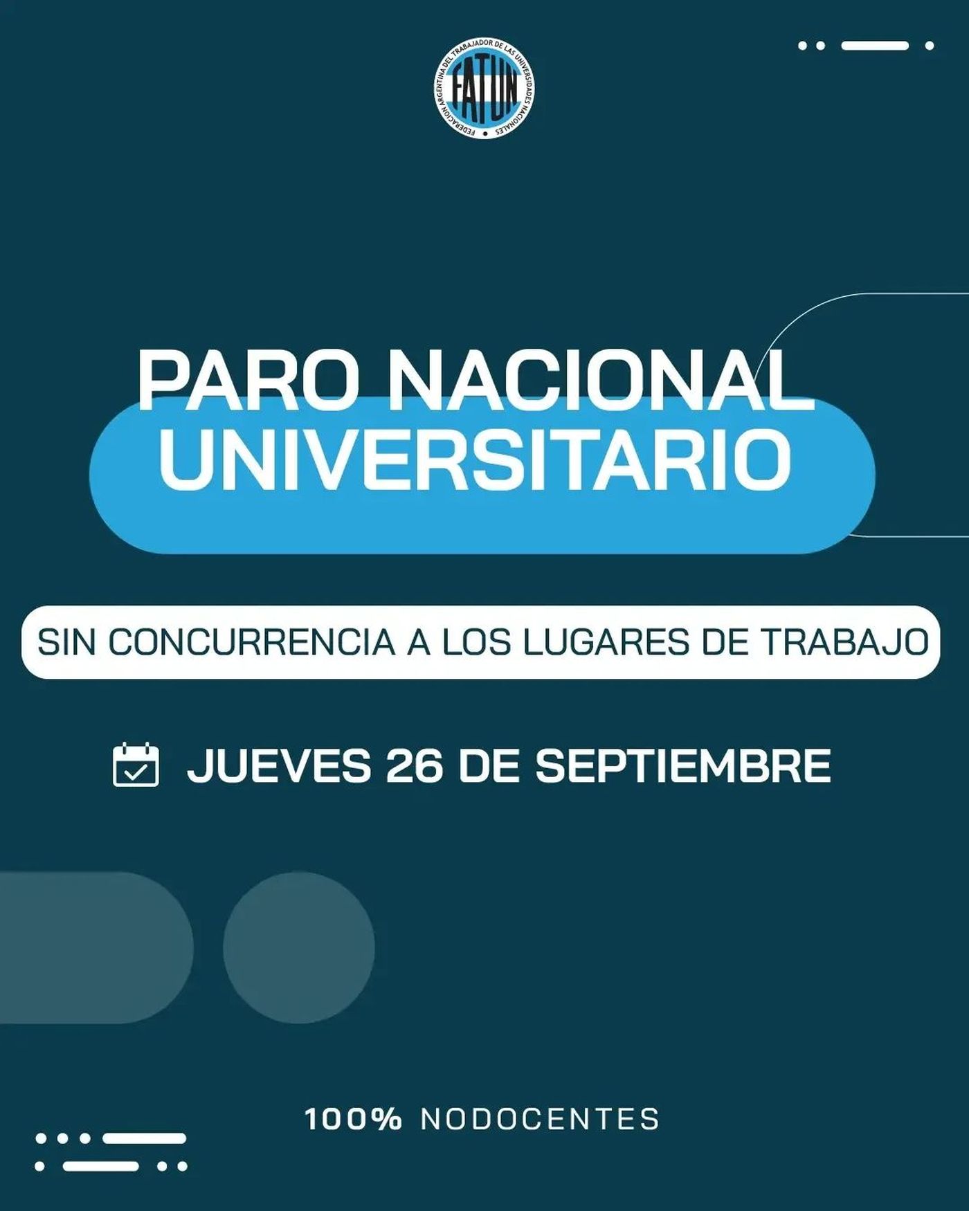 Los nodocentes de la UNLP adhieren al paro nacional Los nodocentes de la UNLP adhieren al paro nacional