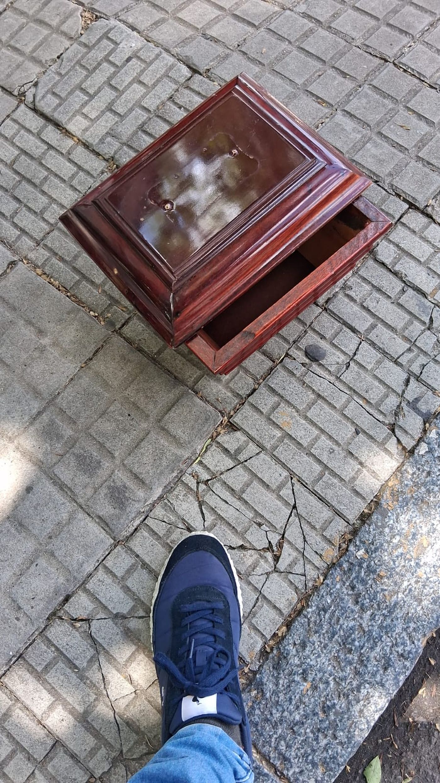 La urna hallada en la zona céntrica de La Plata