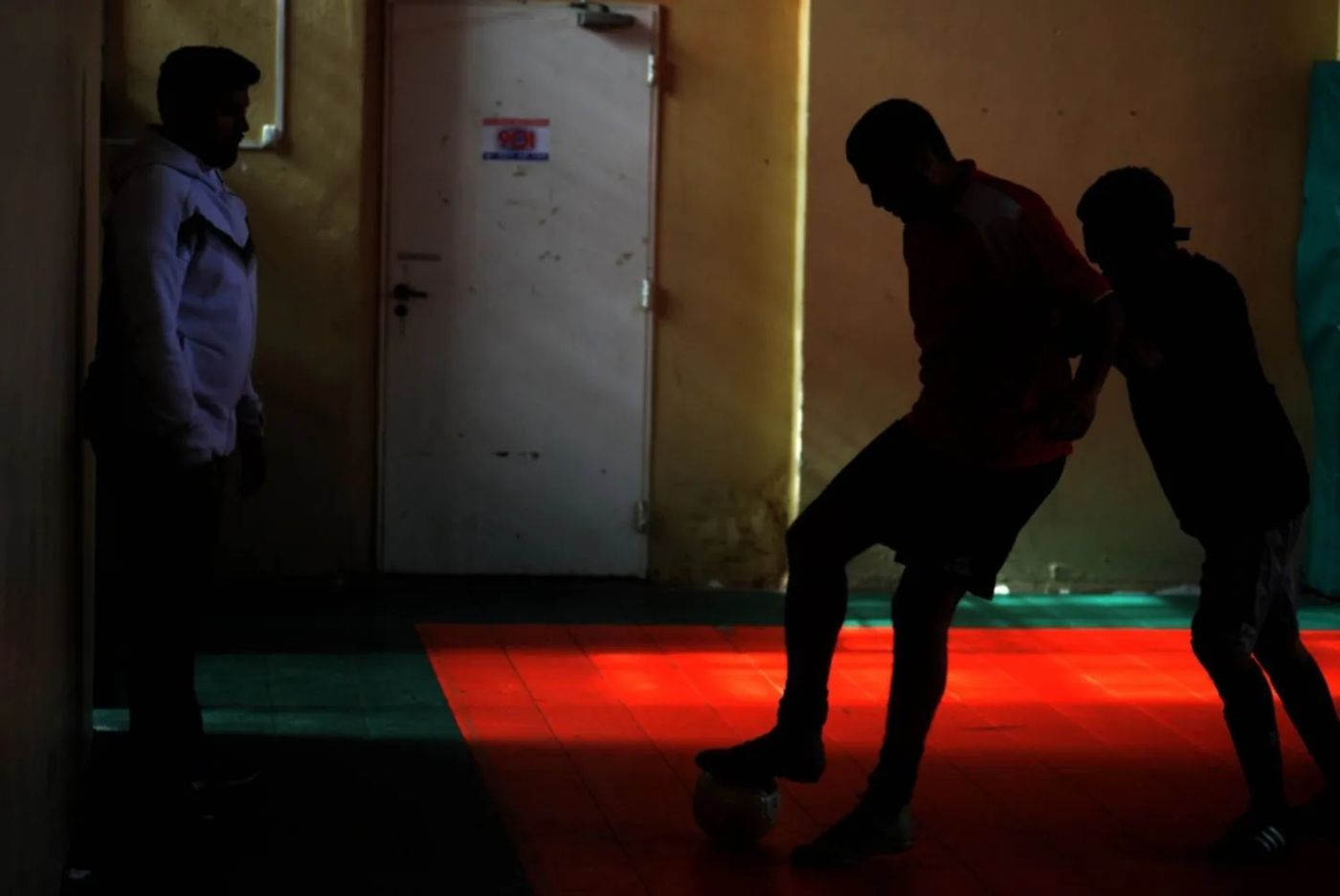 El equipo de fútbol para ciegos del Centro Basko no se detiene. El equipo de fútbol para ciegos del Centro Basko no se detiene.