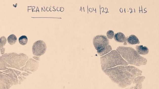 nacio francisco, el hijo de alberto fernandez y fabiola yanez