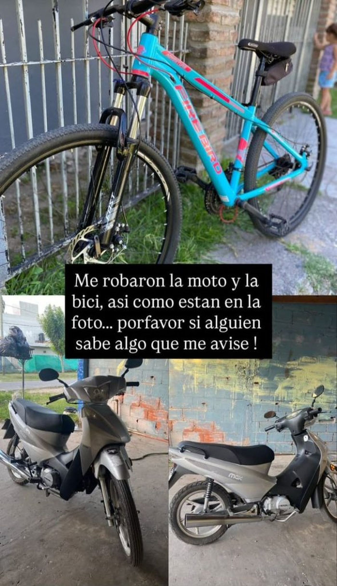 Contin&uacute;a la b&uacute;squeda de la moto robada en La Plata
