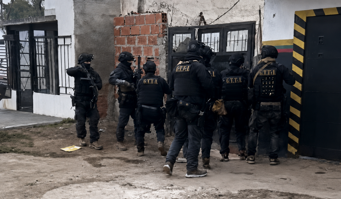 Operativo policial allanamiento