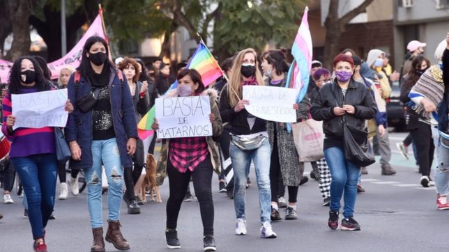 la plata volvio a marchar por el crimen de wanda soraya en la zona roja