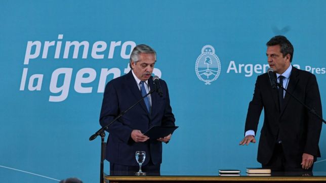 sergio massa juro como nuevo ministro de economia, produccion y agricultura