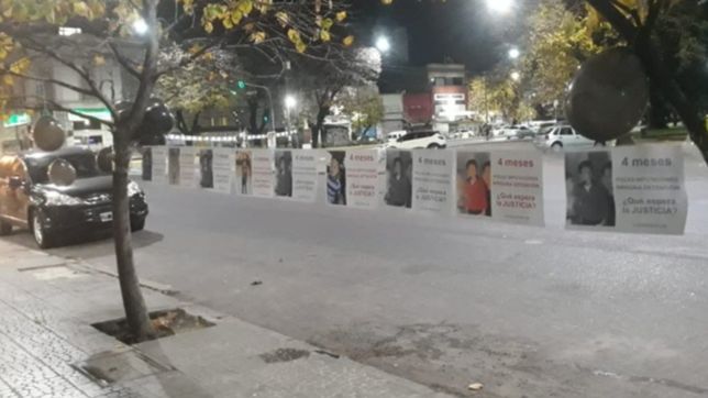globos negros y carteles, el duro mensaje a cuatro meses de la muerte de lucas lin