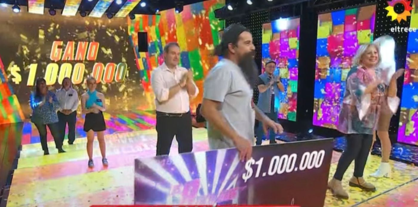 Walter ganó un millón en los 8 escalones