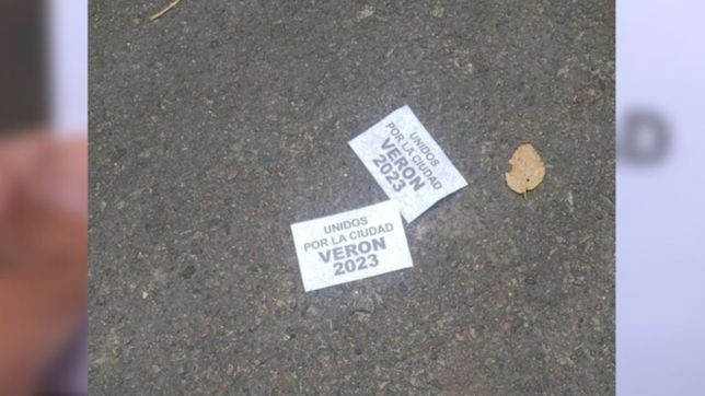 ?unidos por la ciudad, veron 2023?: en uno aparecieron panfletos en la previa del clasico