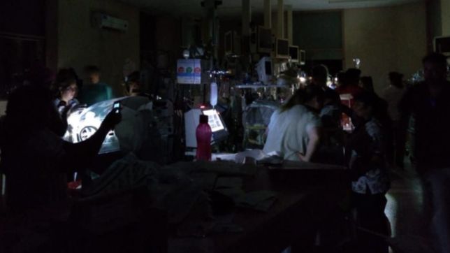 video: asi se vivio el dramatico corte de luz en el hospital san martin