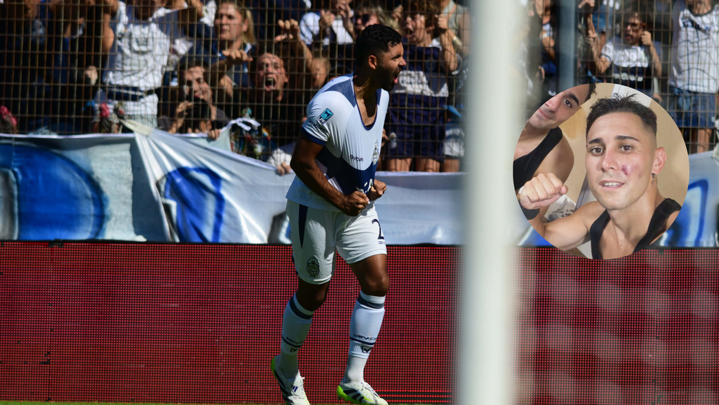 La fuerte patada de Enzo Martínez que dejó con una herida en la cara a un ex Pincha