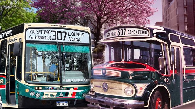 fileteados, boletera y cortinas con flecos: viaje a los 90 a bordo del micro retro de la linea 307 de la plata