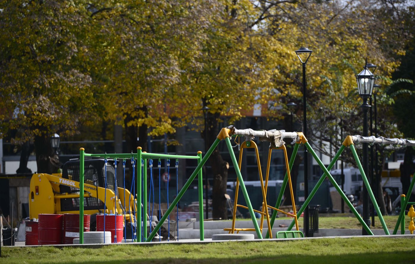 La nueva zona de juegos de Plaza Italia La nueva zona de juegos de Plaza Italia