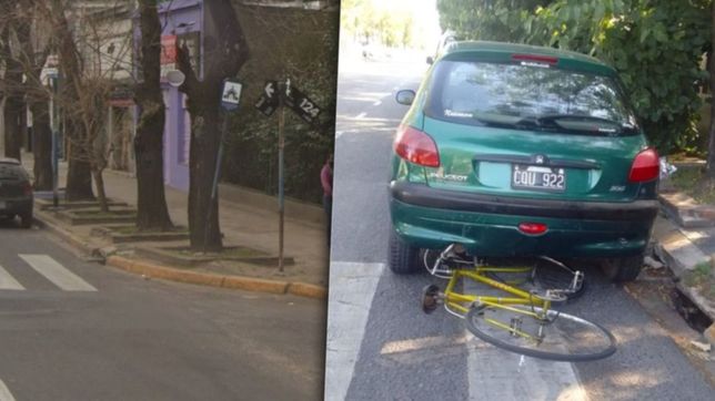 murio el ciclista que habia chocado contra un auto estacionado