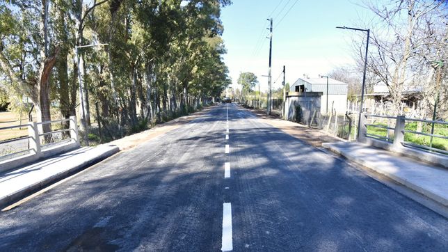 completaron la pavimentacion de la calle 148 en gorina y suman nuevo puente vehicular
