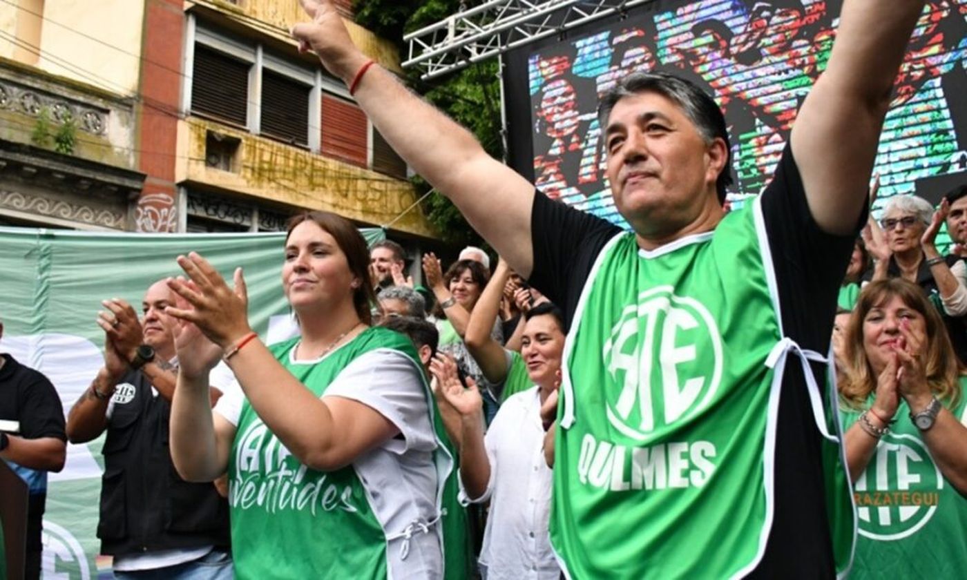 Claudio Ar&eacute;valo, secretario general de ATE en la provincia de Buenos Aires
