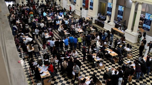 ¿cuando se conocera el escrutinio definitivo que se hace en el pasaje dardo rocha?