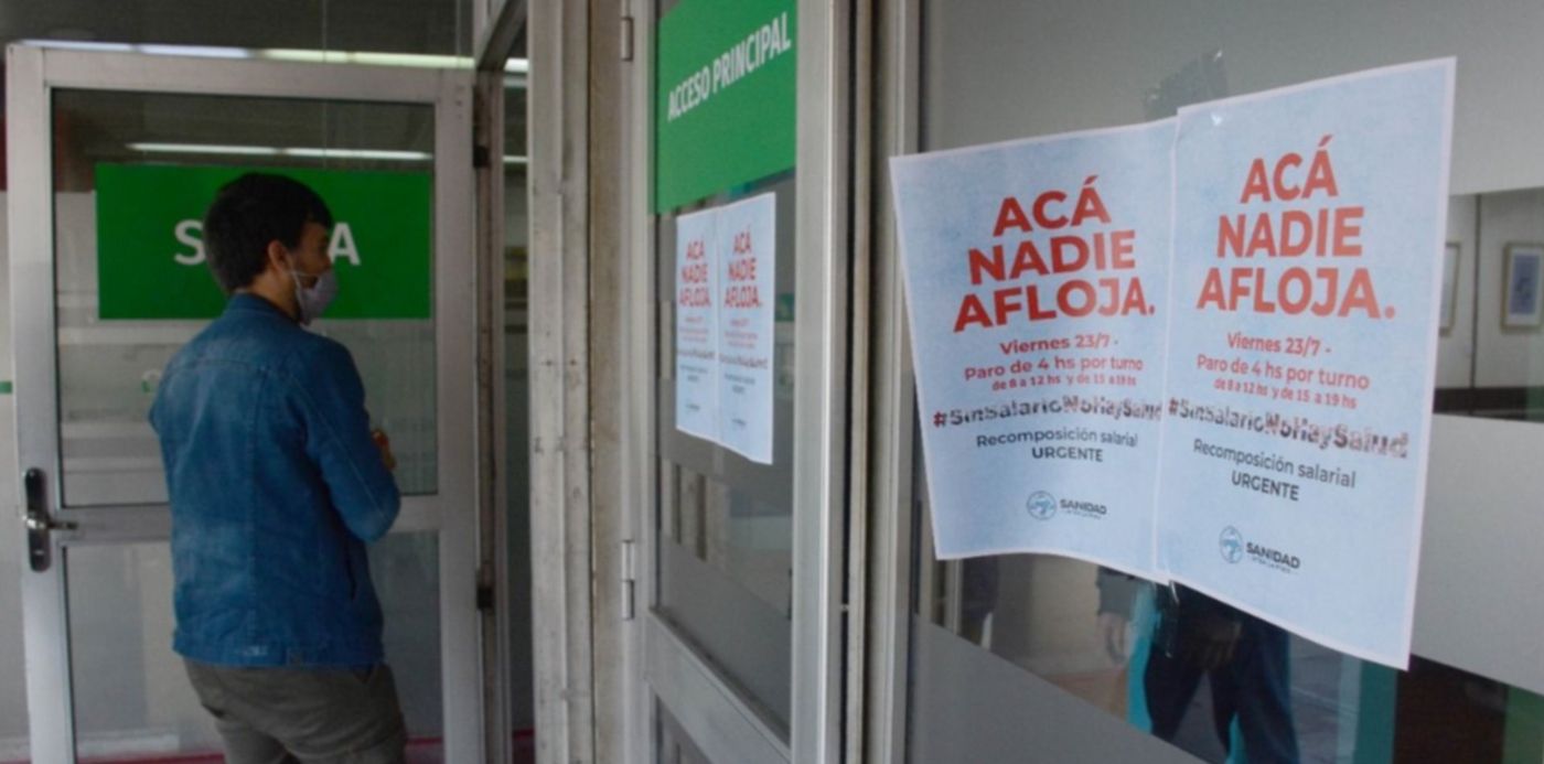 Paro trabajadores de la salud