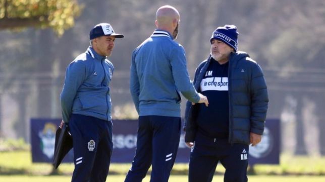 gimnasia trabaja por la tarde y maradona se maneja con hermetismo