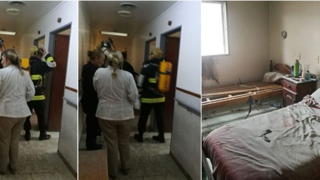 penitenciarios heroes: evacuaron una clinica psiquiatrica que se incendiaba en la plata