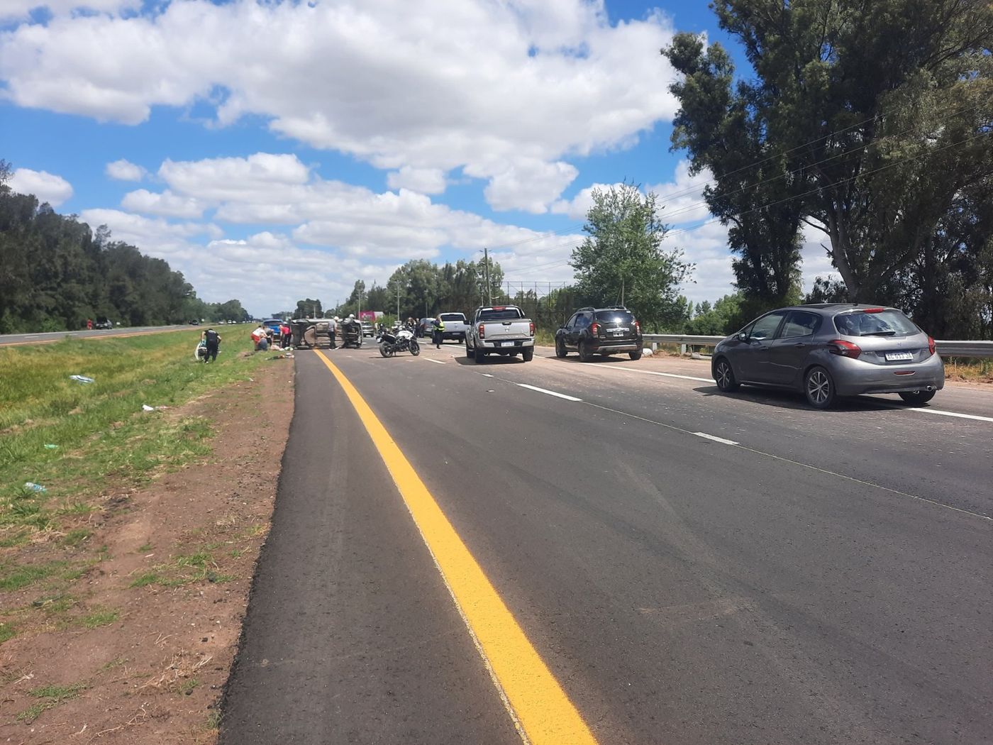Uno de los accidentes de tránsito tuvo lugar en la Ruta 2