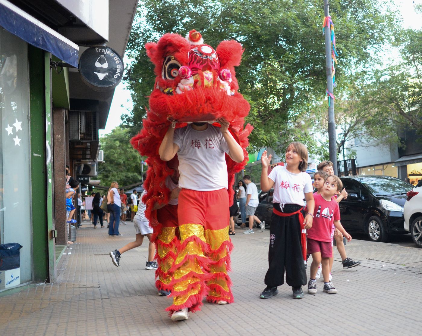Dragones y leones Año Nuevo Chino
