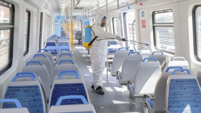 comprueban que la formula que probaron en el tren roca sirve para enfrentar al covid-19