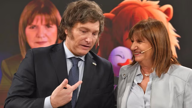 la primera foto de javier milei y patricia bullrich juntos de cara al balotaje