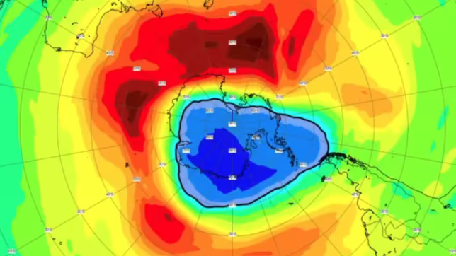 el agujero de ozono se posiciono sobre argentina y hay alarma por alta radiacion uv