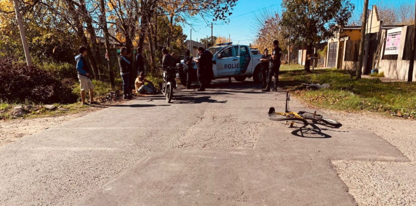 Accidente motociclista platense