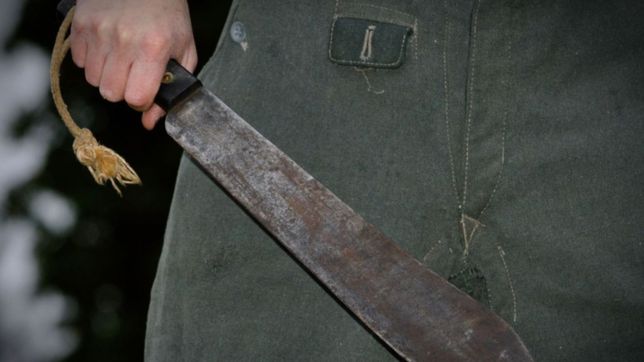 discutio con su suegra, la amenazo con un machete y un rifle y termino detenido