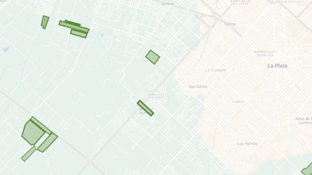 el mapa de las rezonificaciones para proyectos urbanisticos que ya pueden construirse