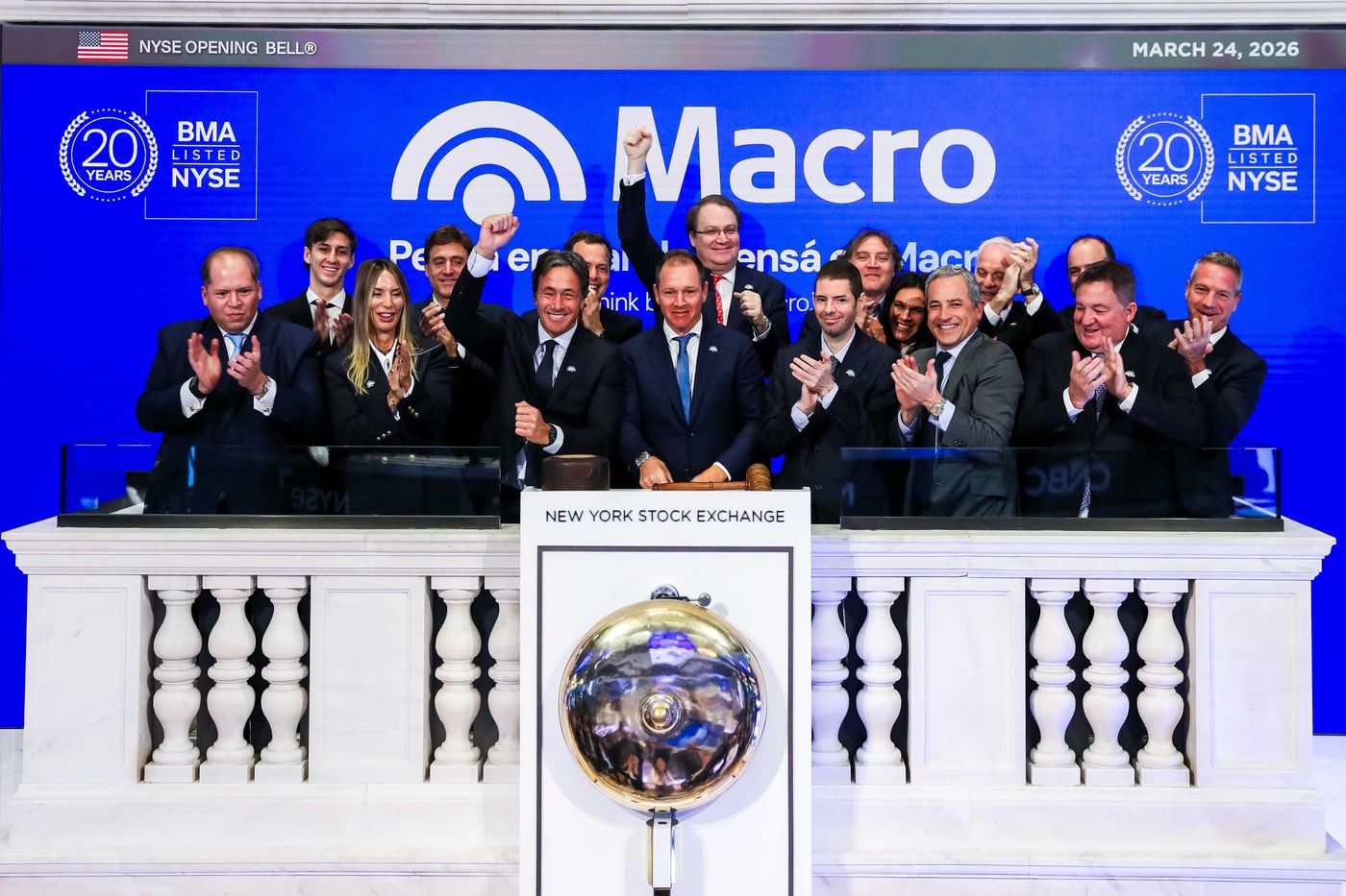 Banco Macro consolida su presencia en el NYSE