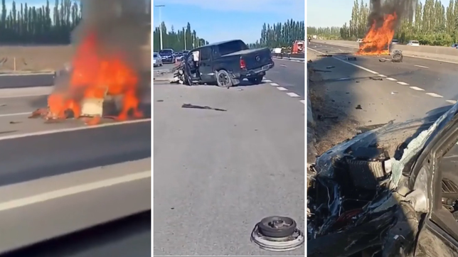 cuatro muertos y una familia destrozada en un choque en el que se incendio un auto
