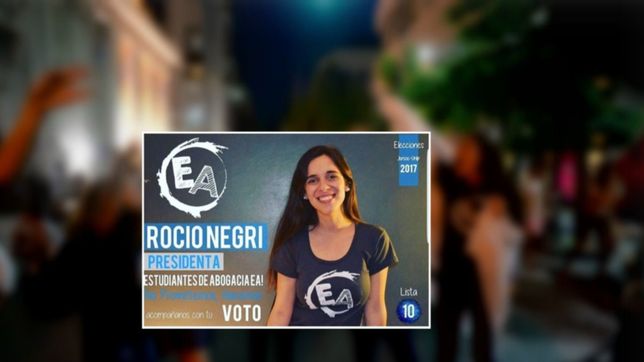 la emocion y el analisis de la nueva presidenta del centro de estudiantes de derecho